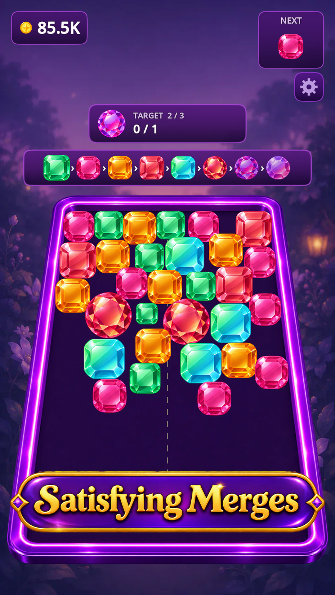 Majestic Gems level progression and rewards